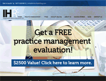 Tablet Screenshot of ihrfacilitybilling.com
